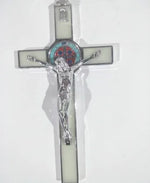 Croix Lumineuse Nocturne - Décoration Murale Religieuse - Vignette | La Paroissienne