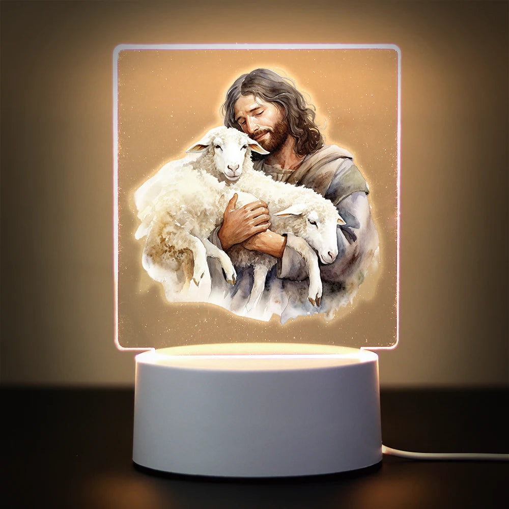 Lampe de Nuit LED - Jésus berger