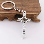 Porte-Clé Crucifix en Alliage de Zinc - Vignette | La Paroissienne