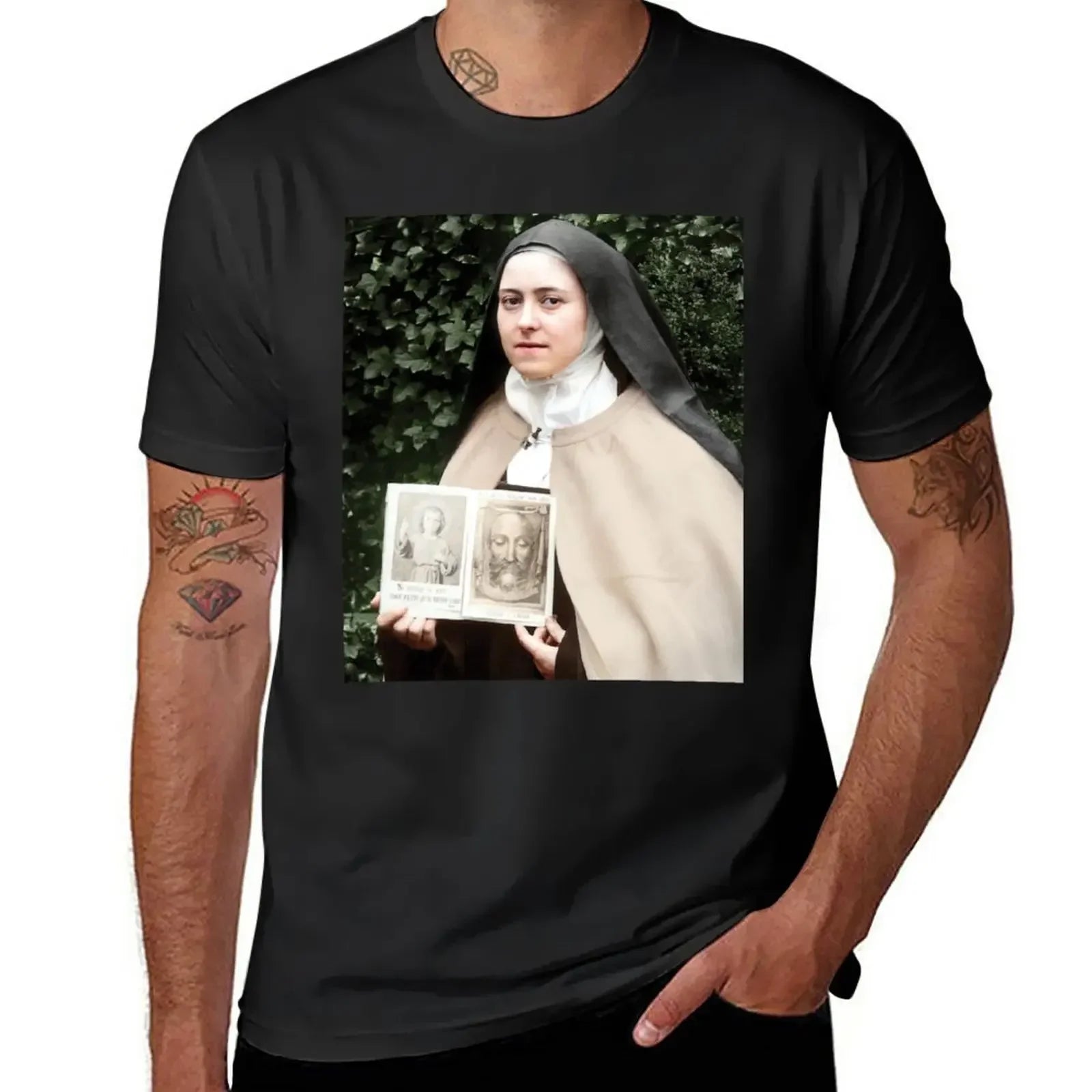 T-Shirt Sainte Thérèse - Vêtements Chrétiens pour Hommes