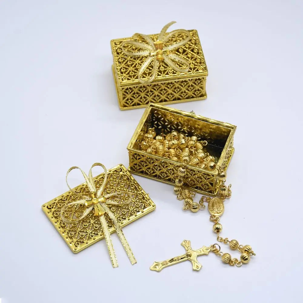 boite à cadeau doré