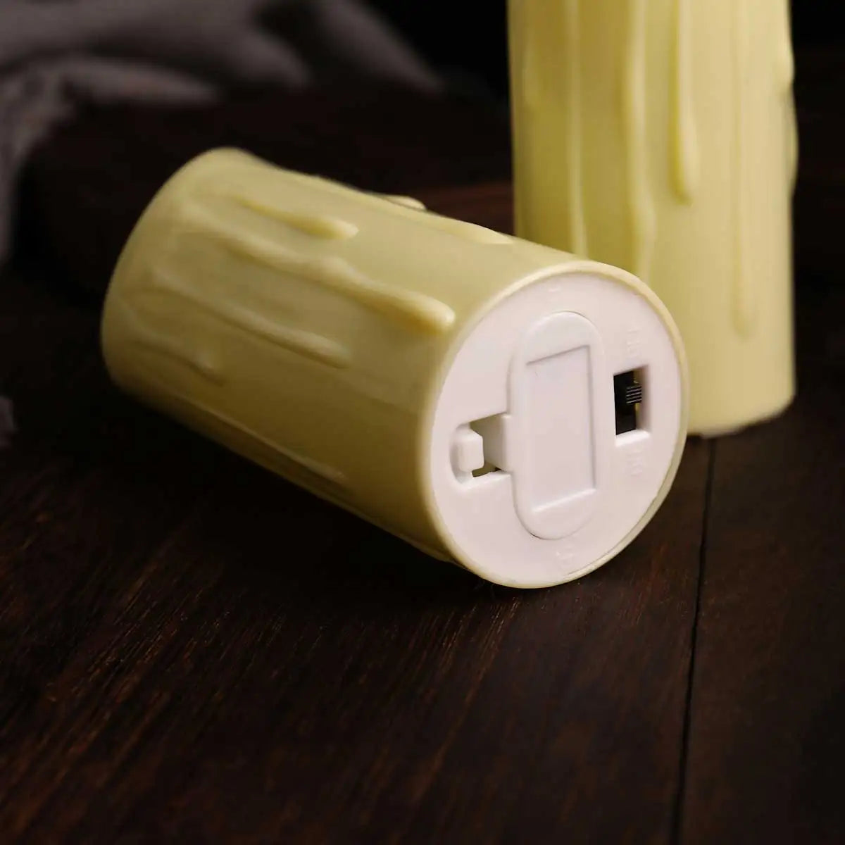 Bougie LED sans flamme avec télécommande – Choix de surface lisse ou effet goutte