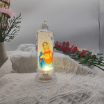 Bougie catholique de prière LED sans flamme – Décoration religieuse avec Jésus ou Vierge Marie - Vignette | La Paroissienne