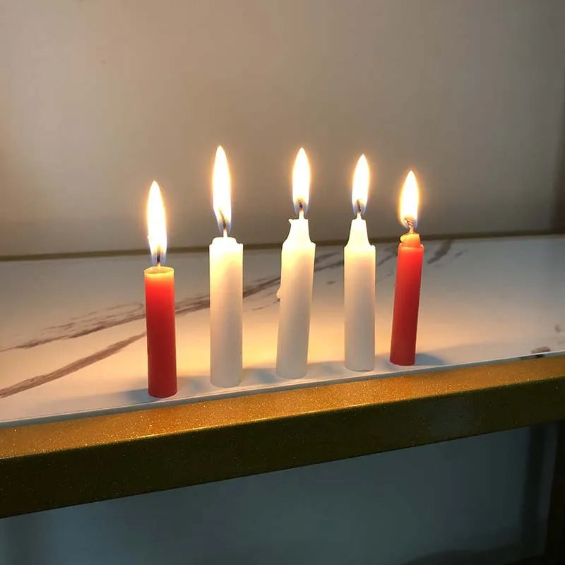 Bougies en cire de paraffine – Lot de 10 bougies pour activités religieuses et décoration