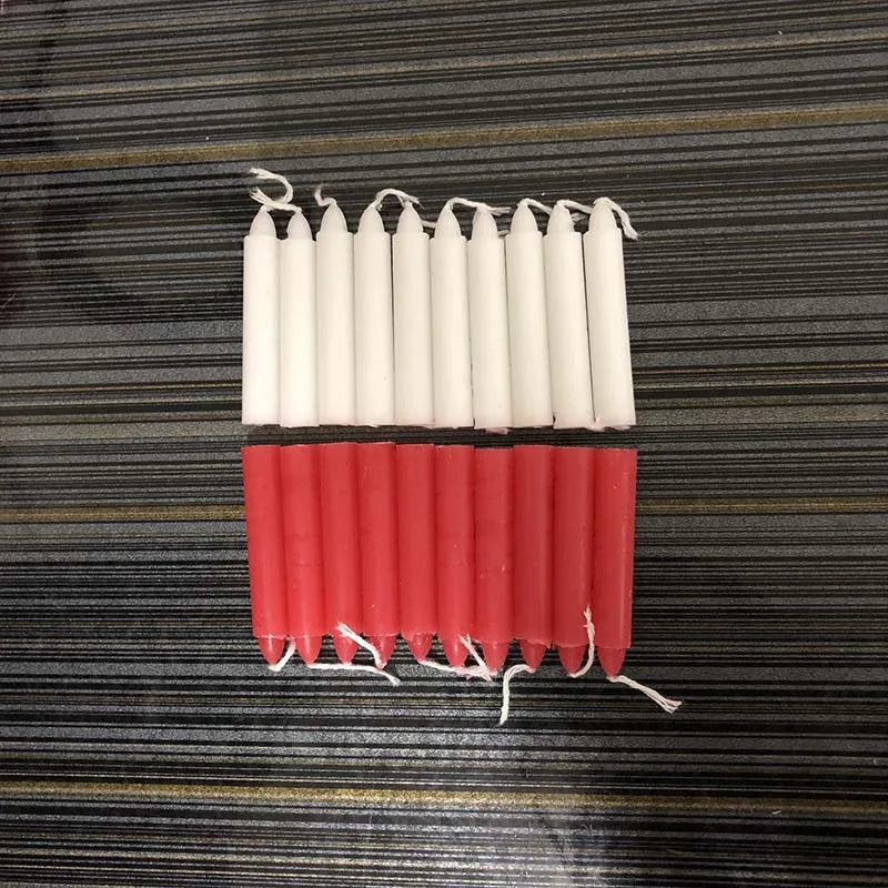 Bougies en cire de paraffine – Lot de 10 bougies pour activités religieuses et décoration