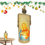 Bougie catholiques électrique LED religieuse sans flamme - Vignette | La Paroissienne