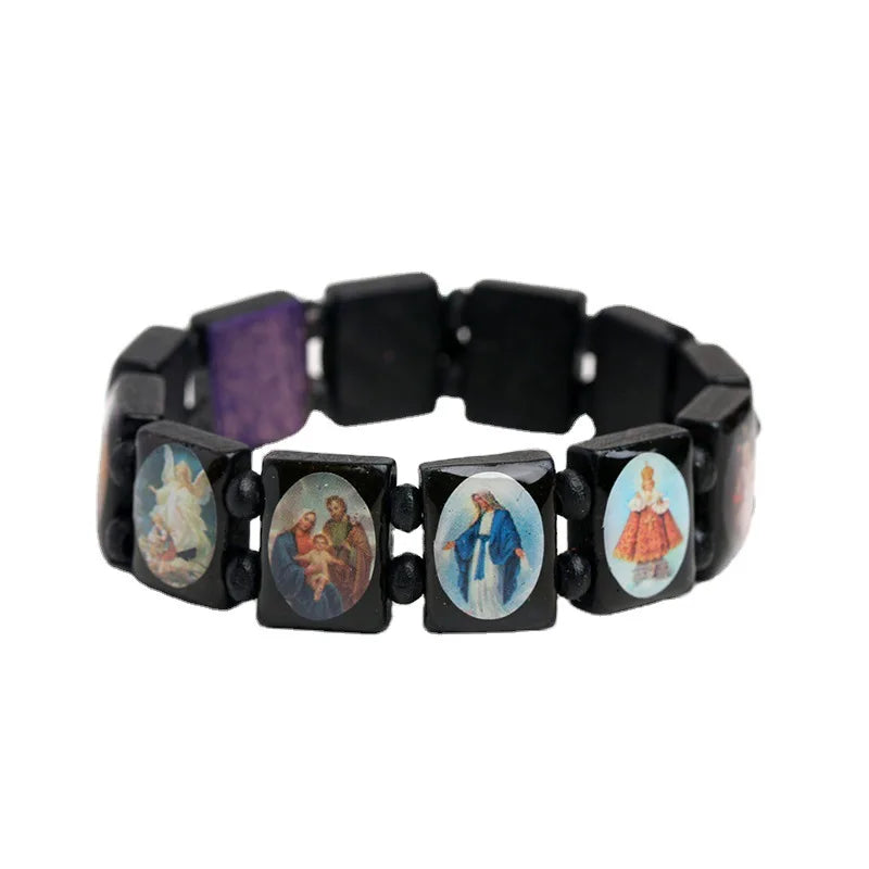 Bracelet Chapelet en Bois - Foi Chrétienne