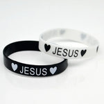 Bracelet Religieux chrétien en Silicone - Lot de 2 pièces (18 cm) - Vignette | La Paroissienne