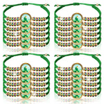 Bracelet chrétien Vert Saint Jude -  Fait Main - Lot de 24 - Vignette | La Paroissienne