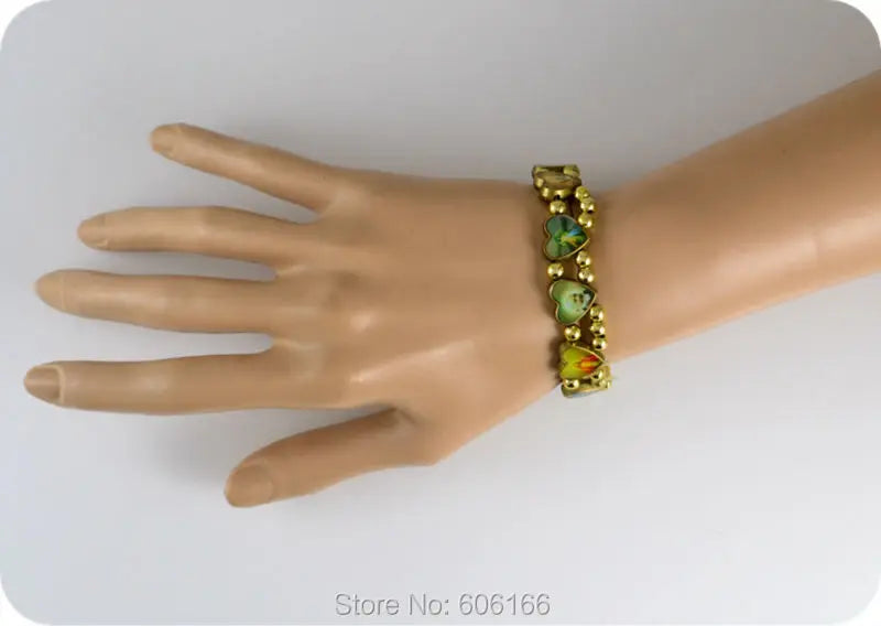 Bracelet femme perles cœur, Jésus, Ange,  Marie - lot de 12