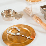 Gourmette baptêmes - Perles et Métal Argenté (Lot de 20) - Vignette | La Paroissienne