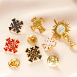 Broche Catholique Croix de Jérusalem - Vignette | La Paroissienne