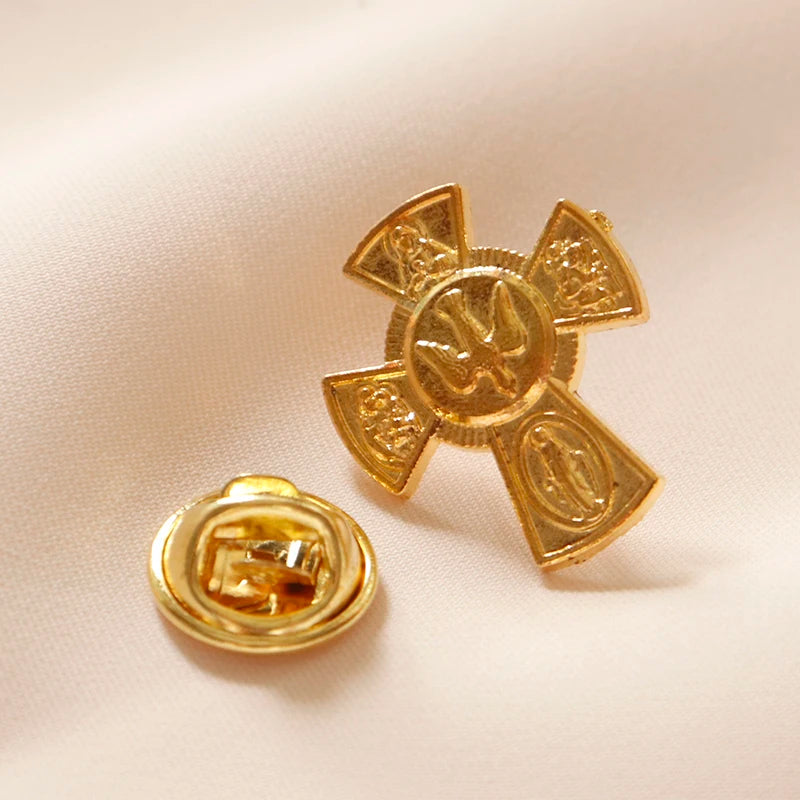 Broche Catholique Croix de Jérusalem