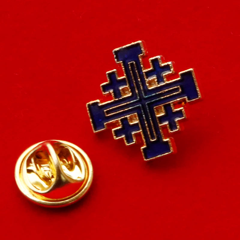 Broche Catholique Croix de Jérusalem
