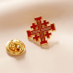 Broche Catholique Croix de Jérusalem - Vignette | La Paroissienne