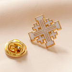 Broche Catholique Croix de Jérusalem - Vignette | La Paroissienne