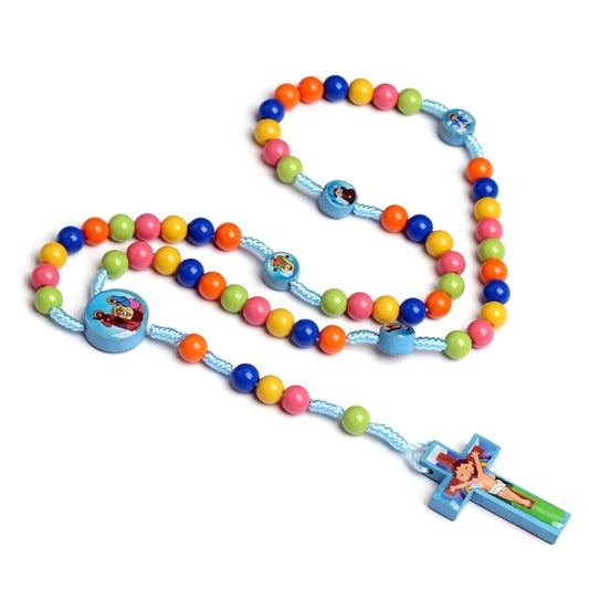 chapelet enfant bleu