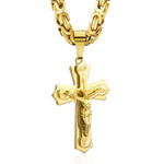 Collier Croix en Acier Inoxydable - Vignette | La Paroissienne