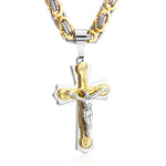 Collier Croix en Acier Inoxydable - Vignette | La Paroissienne