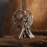 Collier Pendentif Ange Gothique - Bijou Punk et Catholique - Vignette | La Paroissienne