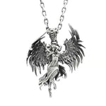Collier Pendentif Ange Gothique - Bijou Punk et Catholique - Vignette | La Paroissienne