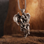 Collier Pendentif Ange Gothique - Bijou Punk et Catholique - Vignette | La Paroissienne