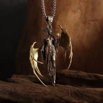 Collier Pendentif Ange Gothique - Bijou Punk et Catholique - Vignette | La Paroissienne