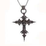 Collier Croix Jésus Gothique - Vignette | La Paroissienne