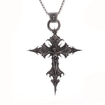 Collier Croix Jésus Gothique - Vignette | La Paroissienne