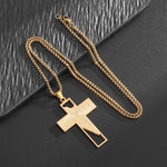 Collier Croix Jésus - Acier Inoxydable - Vignette | La Paroissienne