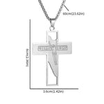 Collier Croix Jésus - Acier Inoxydable - Vignette | La Paroissienne