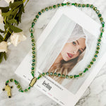 Chapelet Perles vertes - Vignette | La Paroissienne