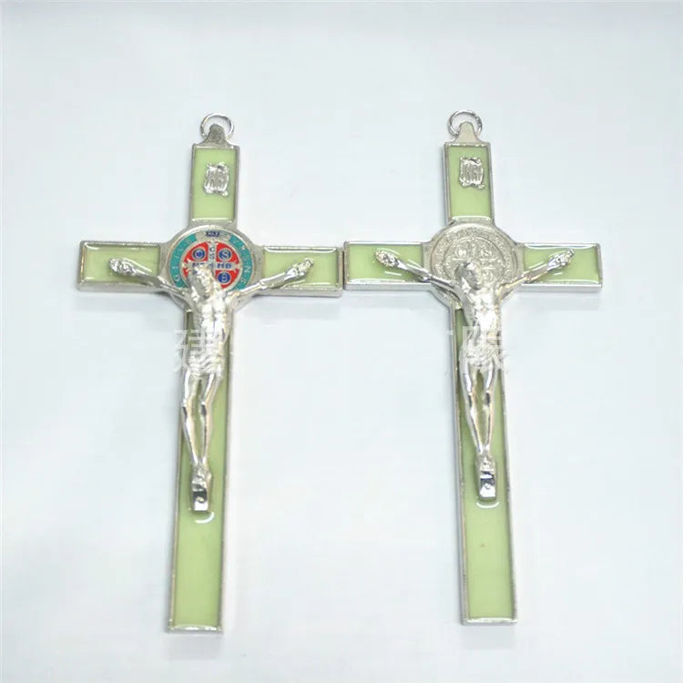 Croix Lumineuse Nocturne - Décoration Murale Religieuse