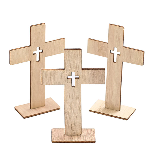 Croix en Bois - Décoration Baptême