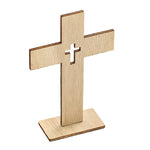 Croix Chrétienne en Bois - Décoration Baptême - Vignette | La Paroissienne
