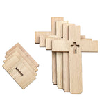 Croix Chrétienne en Bois - Décoration Baptême - Vignette | La Paroissienne