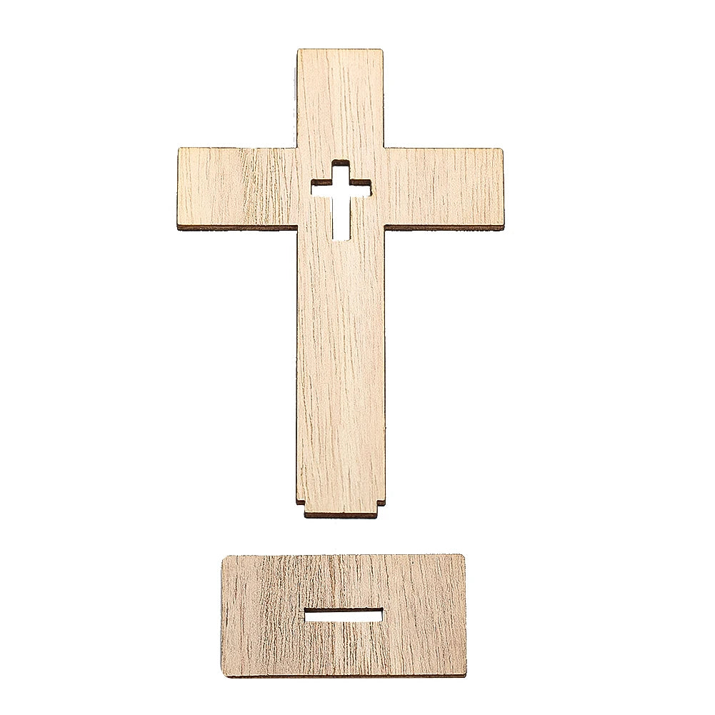 Croix en Bois - Décoration Baptême