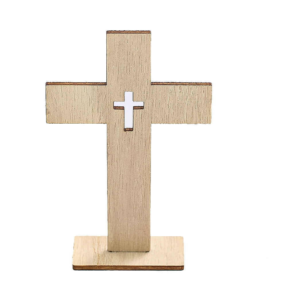 Croix en Bois - Décoration Baptême