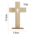 Croix Chrétienne en Bois - Décoration Baptême - Vignette | La Paroissienne