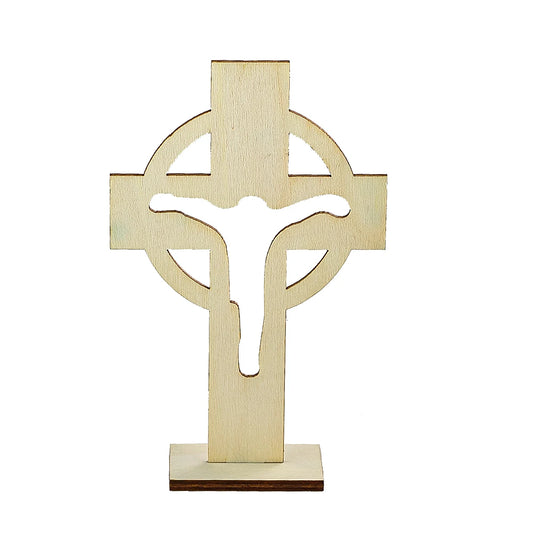 Croix en Bois Catholique - Décoration Religieuse