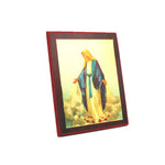Icône religieuse de la Vierge Marie en bois - Décoration spirituelle pour maison et église - Vignette | La Paroissienne