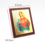 Icône religieuse de la Vierge Marie en bois - Décoration spirituelle pour maison et église - Vignette | La Paroissienne