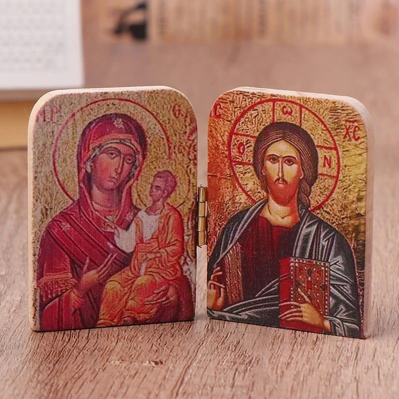Icone_Religieuse_Christ_et_Vierge_Marie_-_Plaque_en_Bois1