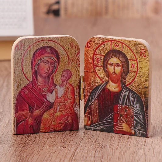 Icone_Religieuse_Christ_et_Vierge_Marie_-_Plaque_en_Bois1