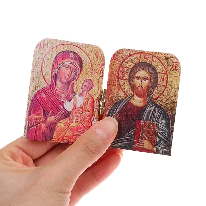 Icone_Religieuse_Christ_et_Vierge_Marie_-_Plaque_en_Bois1