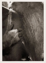 Impression sur toile en noir et blanc – Ange avec main bandée - Vignette | La Paroissienne