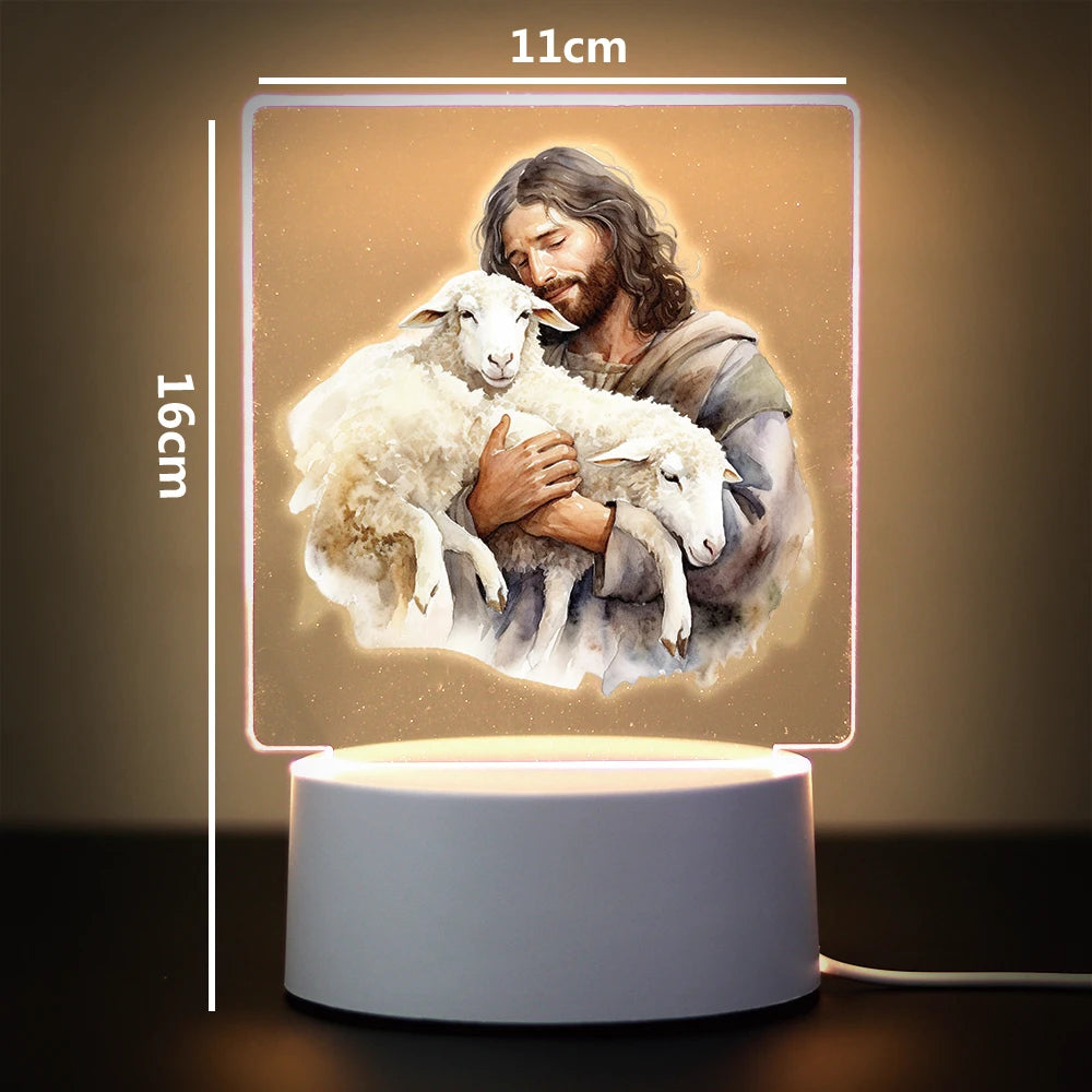 Lampe de Nuit LED - Jésus berger