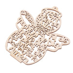 Ornements en Bois en Forme d'Ange - Pack de 12 - Vignette | La Paroissienne