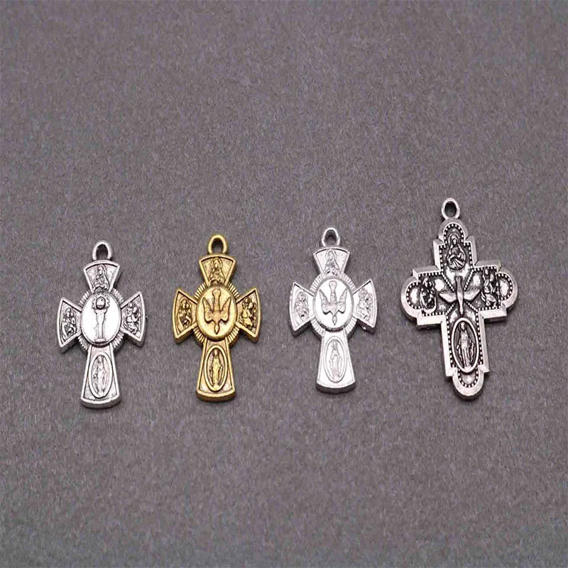 Pendentif Croix en Breloque - Lot de 100