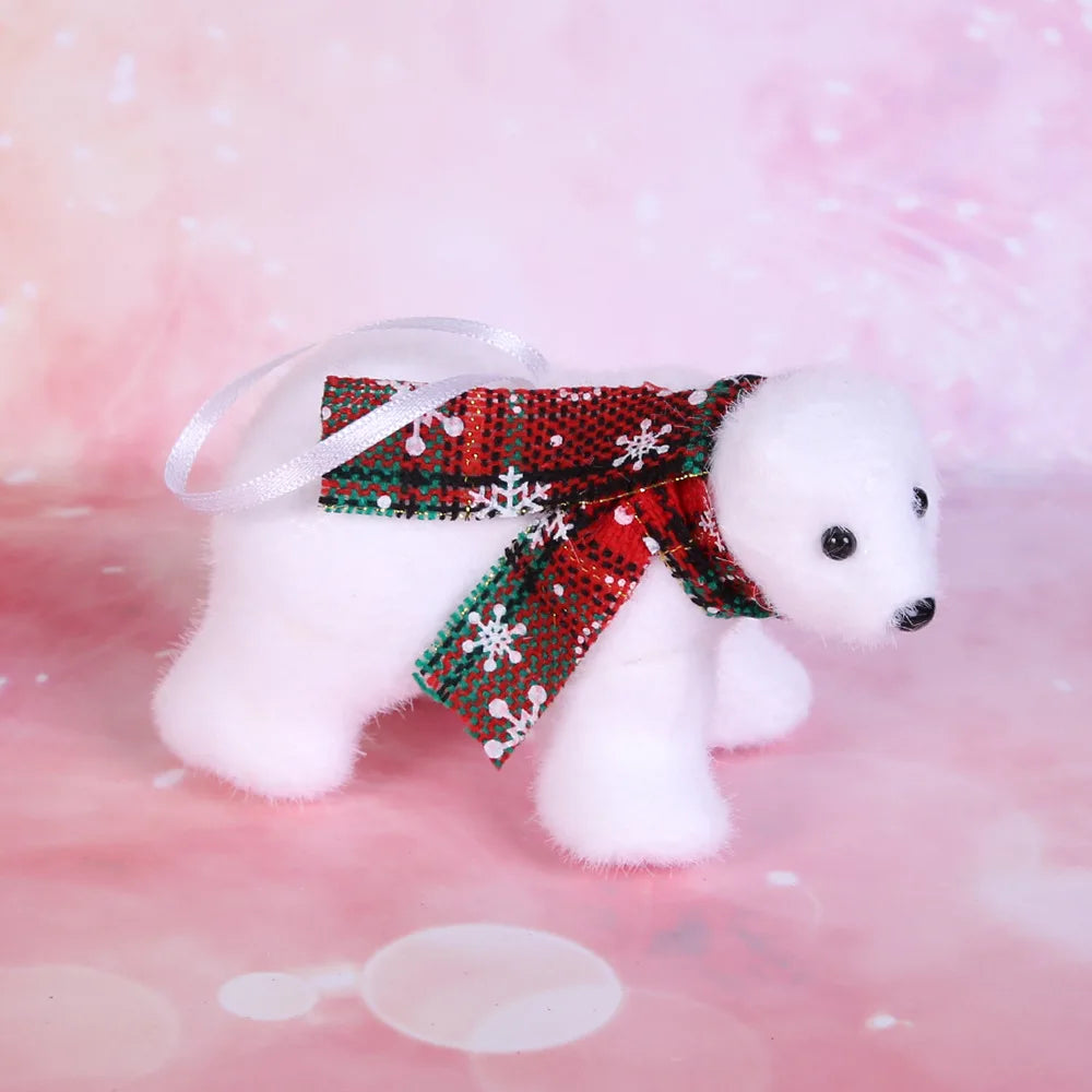 Pendentif Ours de Noël - Décoration Festive en Mousse (5 modèles)